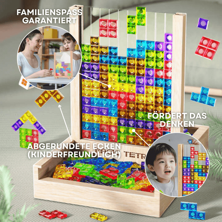 EcoBlock Tetris Board – Ekologiczna gra puzzle Tetris dla całej rodziny