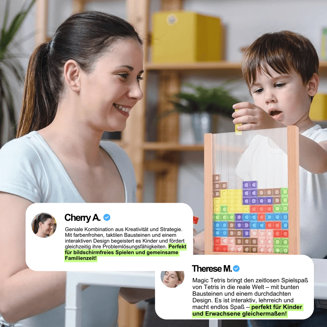EcoBlock Tetris Board – Ekologiczna gra puzzle Tetris dla całej rodziny