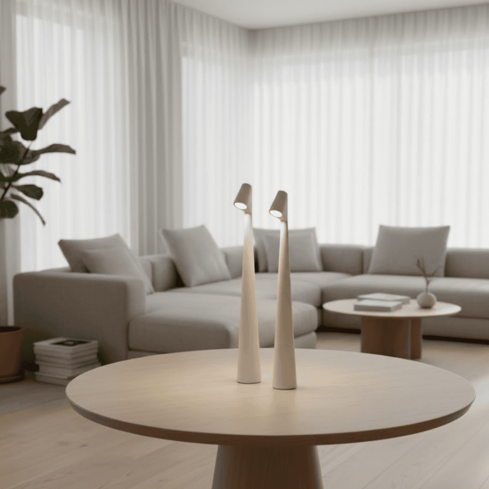 Bezprzewodowa designerska lampa stołowa LED z 3-stopniowym ściemnianiem dotykowym