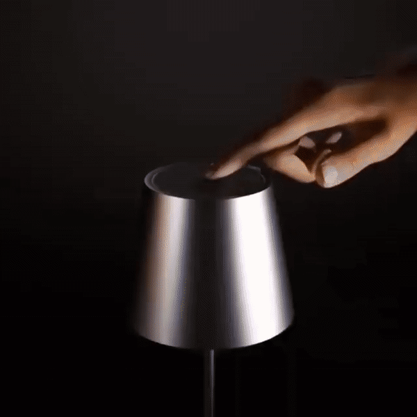 Bezprzewodowa lampa stołowa | Minimalistyczny design | Ściemnialne światło LED