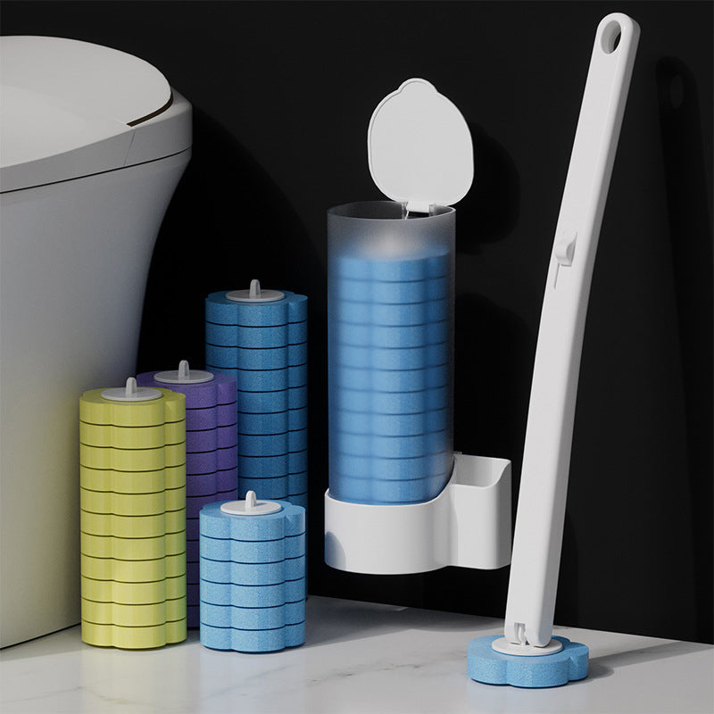 Jednorazowa szczotka do WC | Antybakteryjna | Higieniczne gąbkowe końcówki | CleanClick