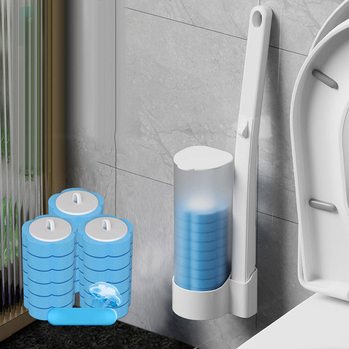 Jednorazowa szczotka do WC | Antybakteryjna | Higieniczne gąbkowe końcówki | CleanClick