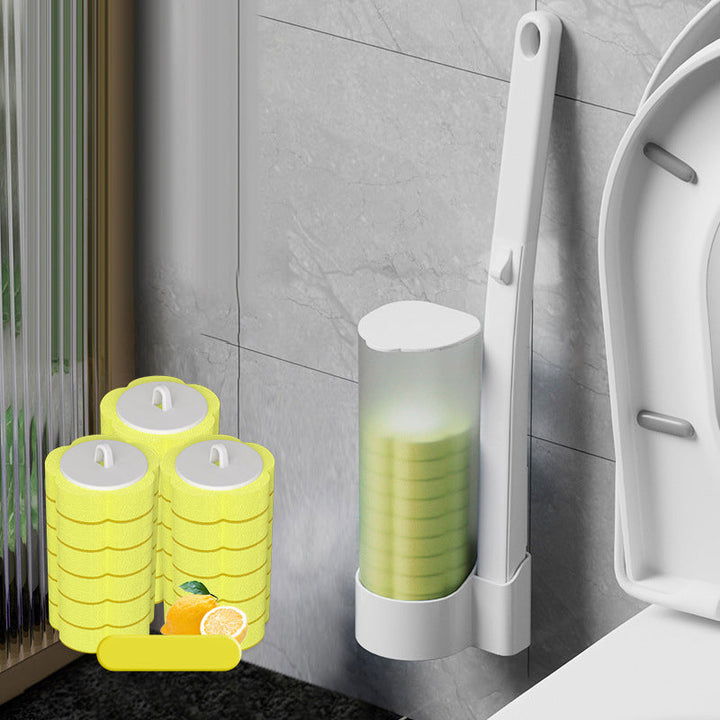 Jednorazowa szczotka do WC | Antybakteryjna | Higieniczne gąbkowe końcówki | CleanClick