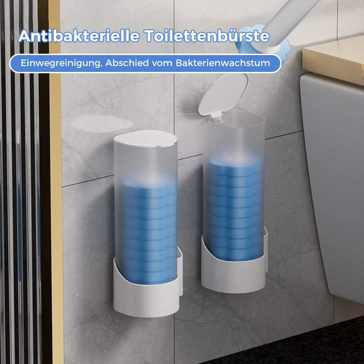 Jednorazowa szczotka do WC | Antybakteryjna | Higieniczne gąbkowe końcówki | CleanClick