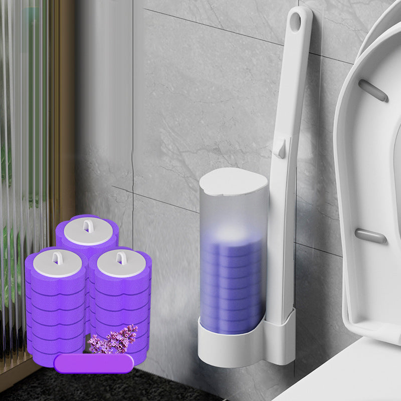 Jednorazowa szczotka do WC | Antybakteryjna | Higieniczne gąbkowe końcówki | CleanClick