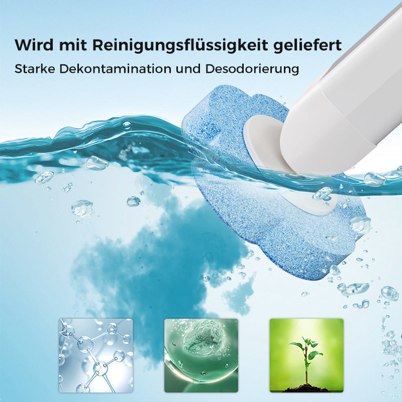 Jednorazowa szczotka do WC | Antybakteryjna | Higieniczne gąbkowe końcówki | CleanClick