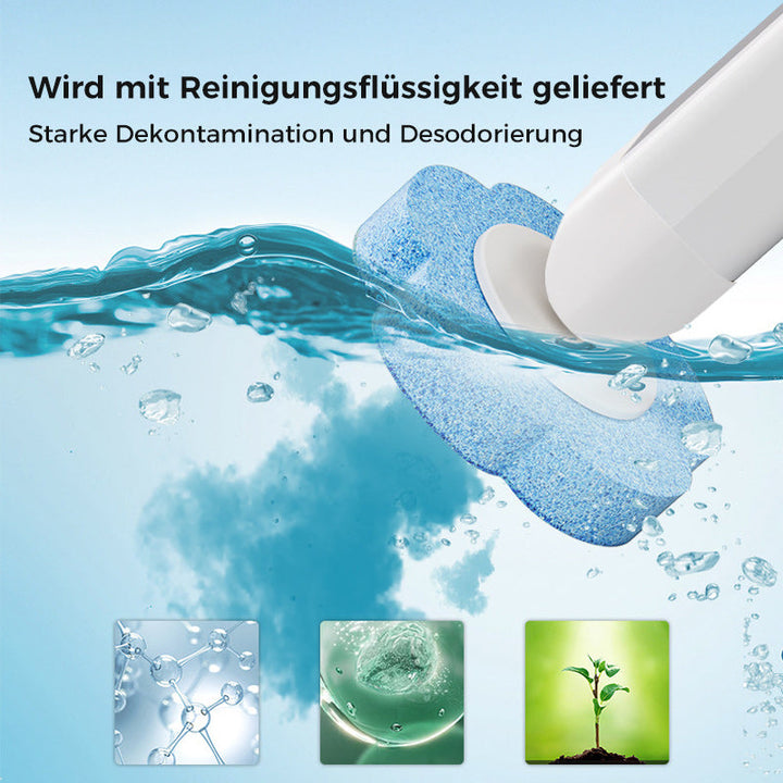 Jednorazowa szczotka do WC | Antybakteryjna | Higieniczne gąbkowe końcówki | CleanClick