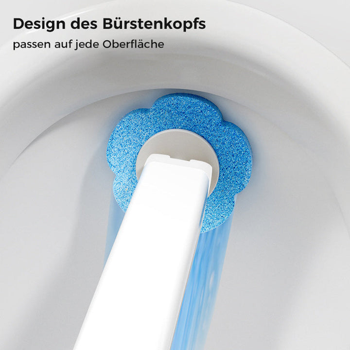 Jednorazowa szczotka do WC | Antybakteryjna | Higieniczne gąbkowe końcówki | CleanClick
