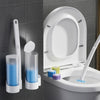 Jednorazowa szczotka do WC | Antybakteryjna | Higieniczne gąbkowe końcówki | CleanClick
