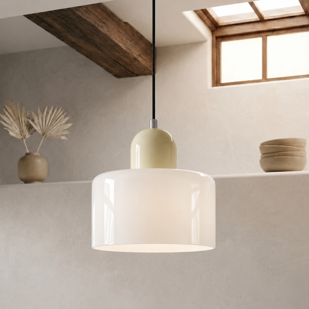 Wisząca lampa pierścieniowa o rozszerzonym designie halo
