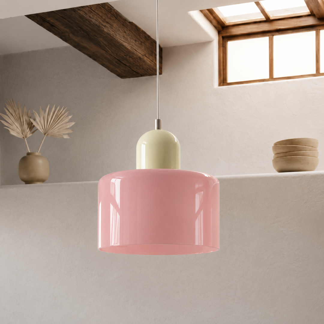 Wisząca lampa pierścieniowa o rozszerzonym designie halo