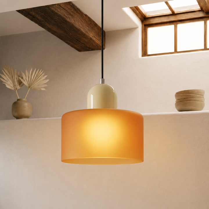 Wisząca lampa pierścieniowa o rozszerzonym designie halo