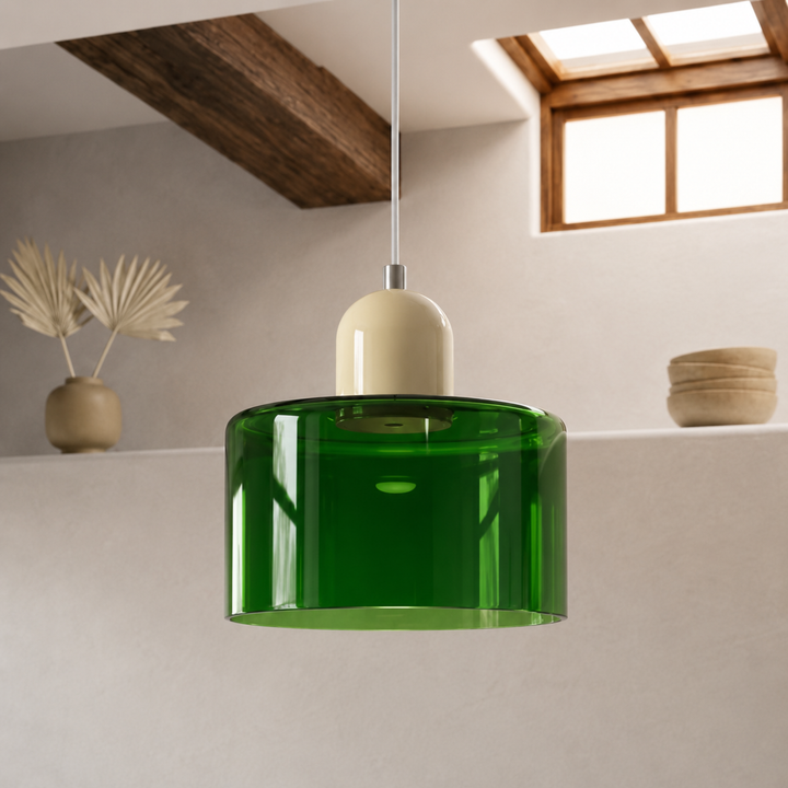 Wisząca lampa pierścieniowa o rozszerzonym designie halo