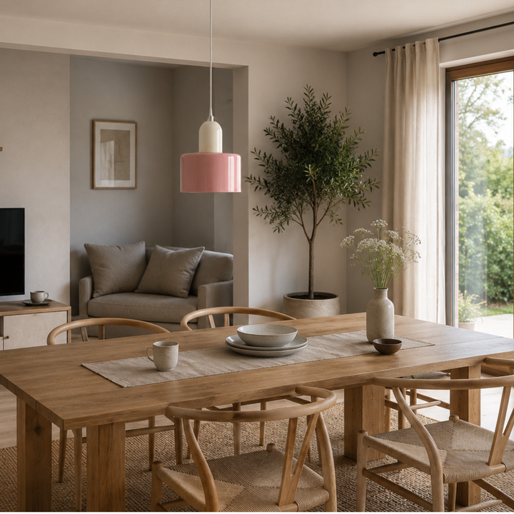 Wisząca lampa pierścieniowa o rozszerzonym designie halo