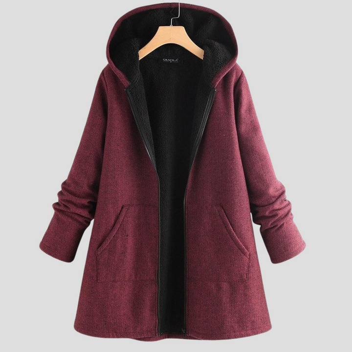 Kurtka damska „Solid Fleece z kapturem”