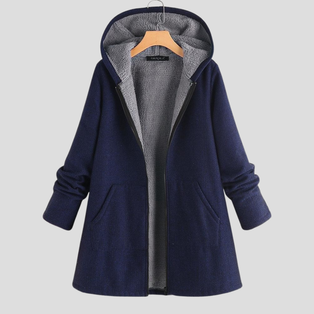 Kurtka damska „Solid Fleece z kapturem”