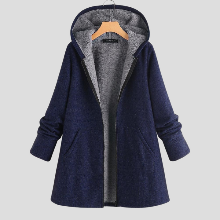 Kurtka damska „Solid Fleece z kapturem”