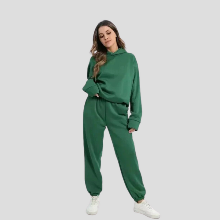 Zestaw Hoodie i Jogger dla kobiet – Relaksowane zimowe ubrania domowe