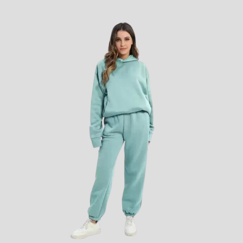 Zestaw Hoodie i Jogger dla kobiet – Relaksowane zimowe ubrania domowe