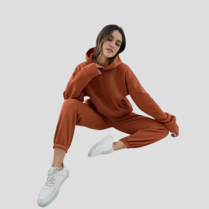 Zestaw Hoodie i Jogger dla kobiet – Relaksowane zimowe ubrania domowe