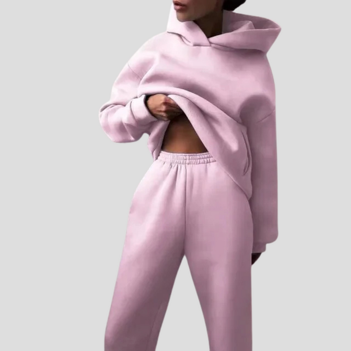 Zestaw Hoodie i Jogger dla kobiet – Relaksowane zimowe ubrania domowe