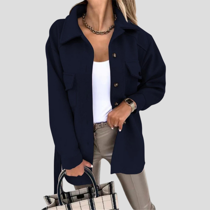 Kurtka Damska Oversized — Luzna Warstwa z Uniwersalnym Fitem