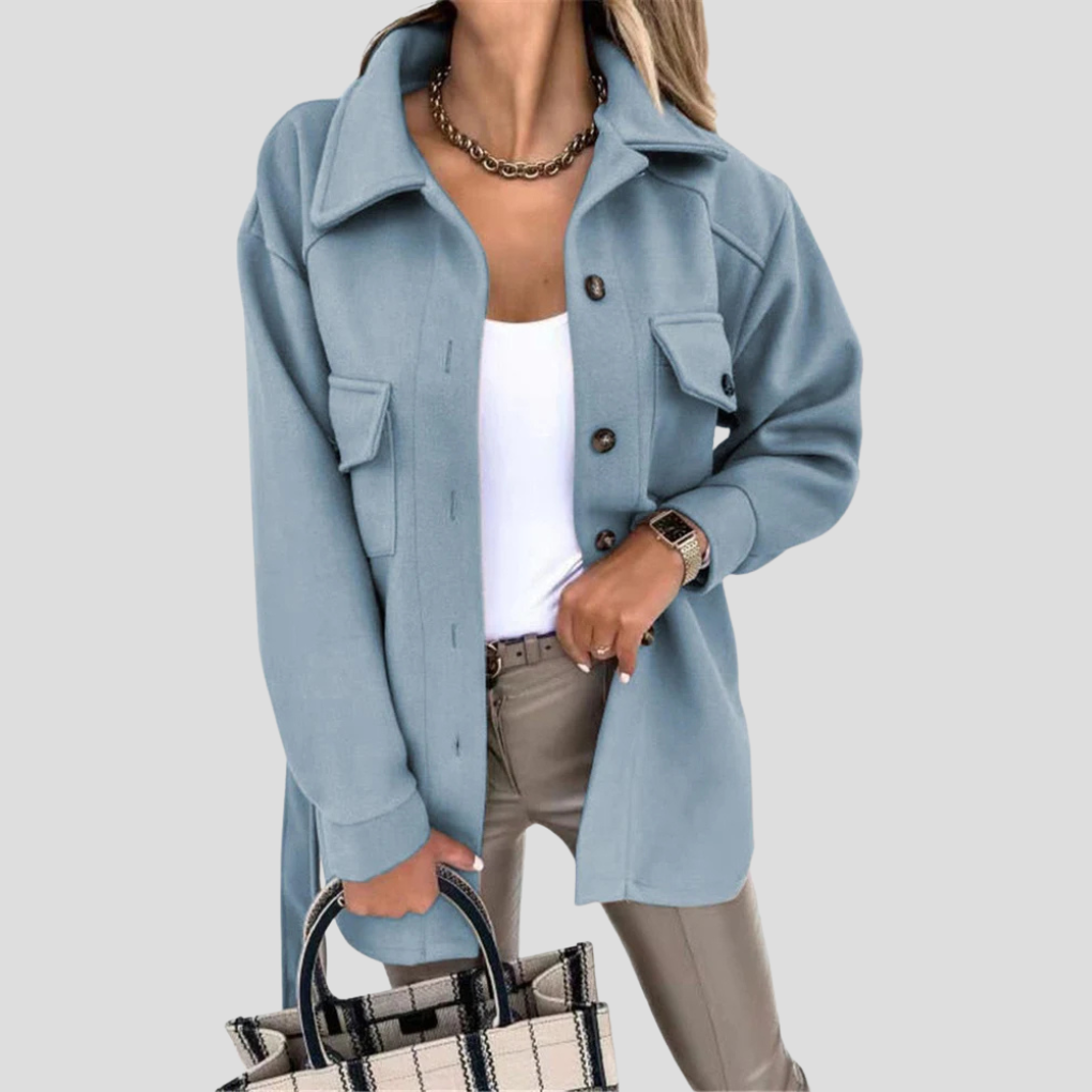 Kurtka Damska Oversized — Luzna Warstwa z Uniwersalnym Fitem