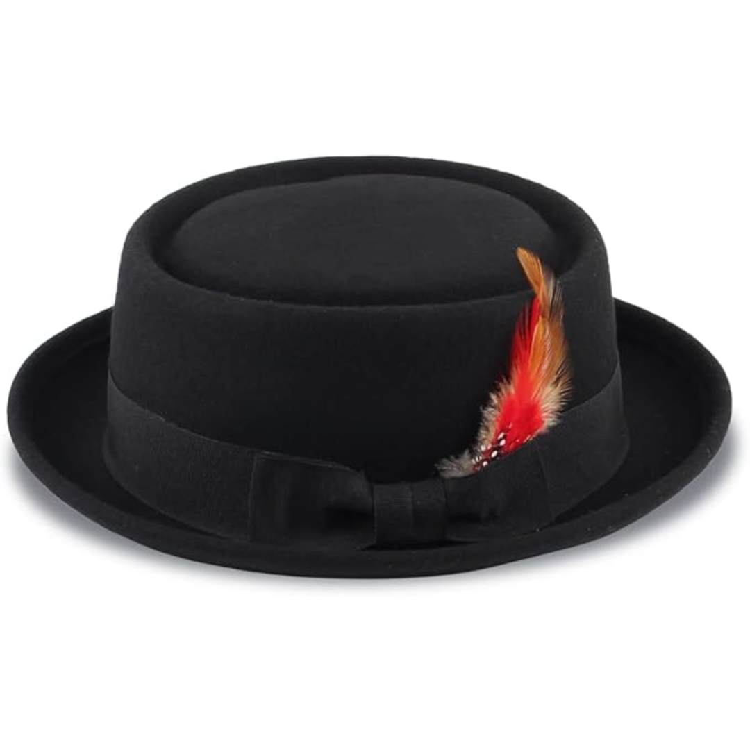 Kapelusz fedora z filcu wełnianego Pork Pie - Evan