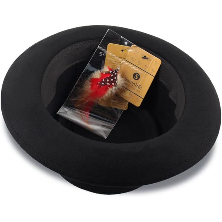 Kapelusz fedora z filcu wełnianego Pork Pie - Evan