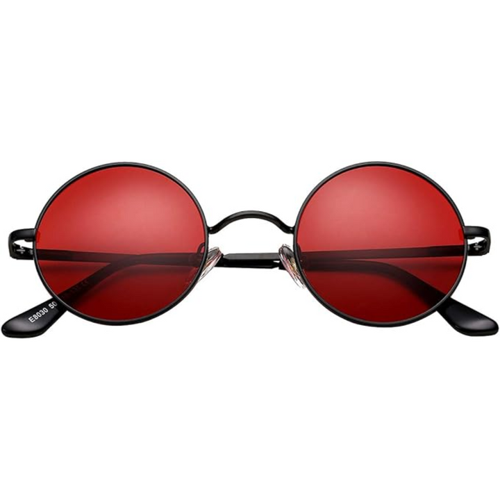 Retro okrągłe okulary przeciwsłoneczne polaryzacyjne - Lennon