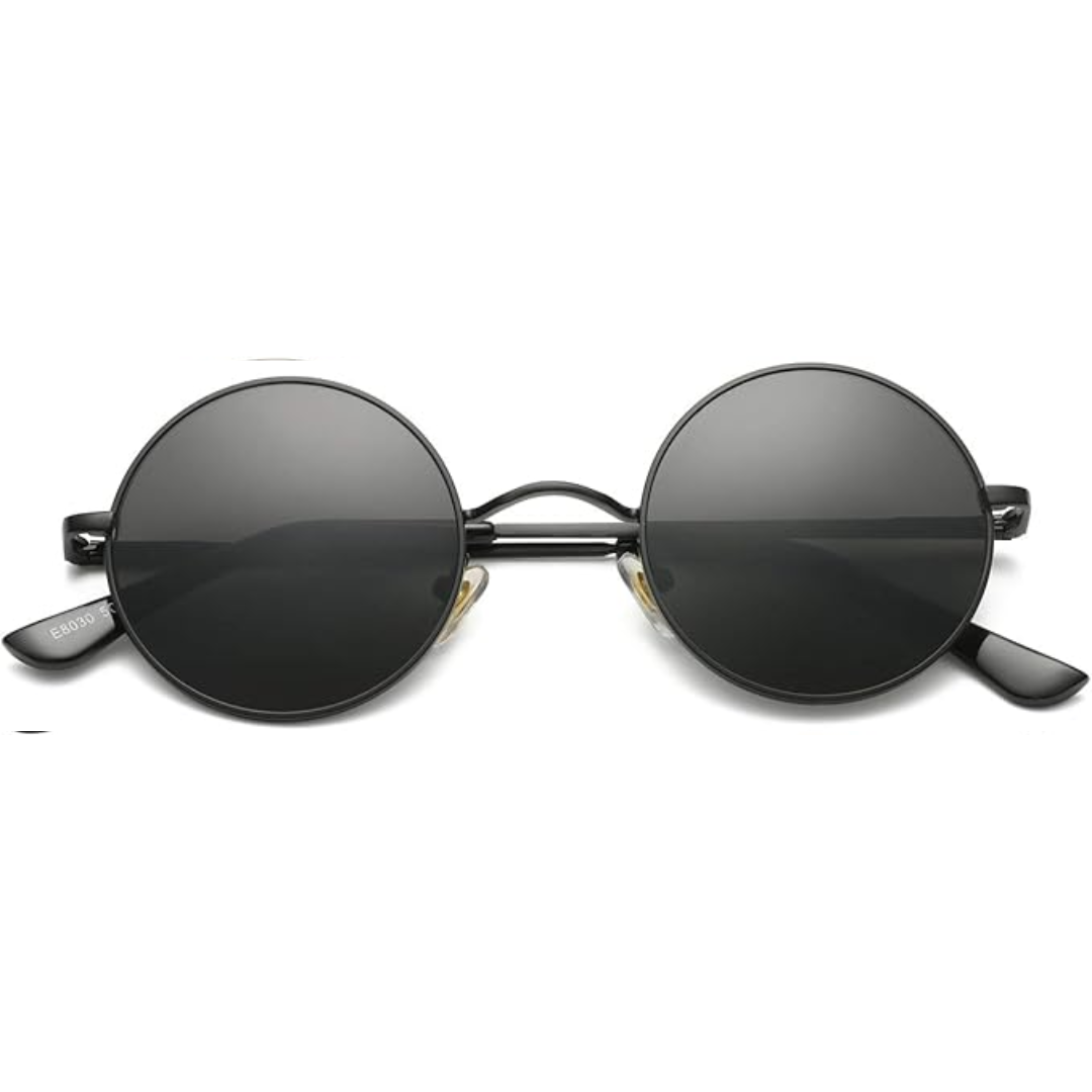 Retro okrągłe okulary przeciwsłoneczne polaryzacyjne - Lennon