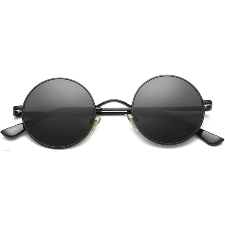 Retro okrągłe okulary przeciwsłoneczne polaryzacyjne - Lennon