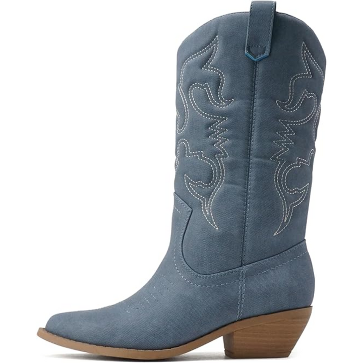 Stylowe kowbojki western z noskiem w szpic - Gracia