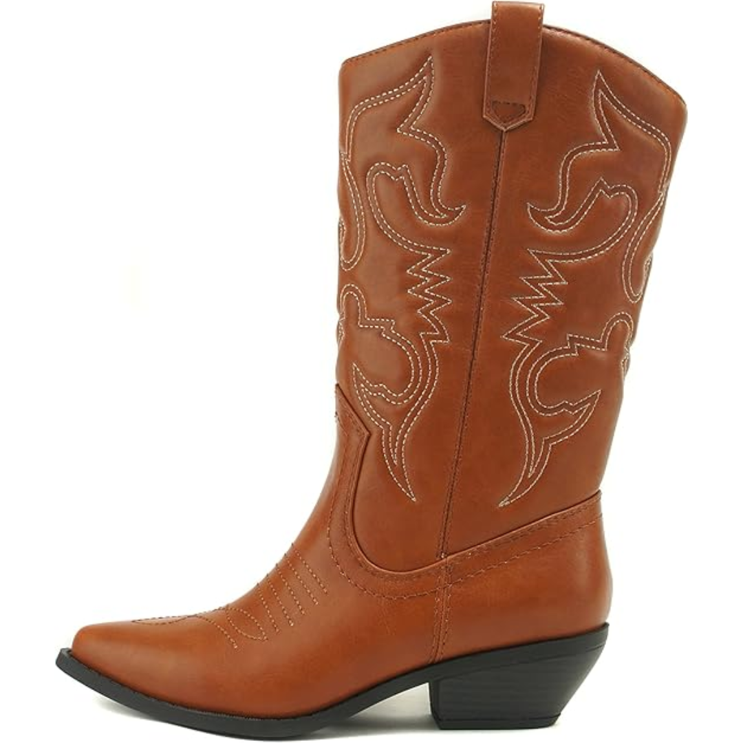 Stylowe kowbojki western z noskiem w szpic - Gracia