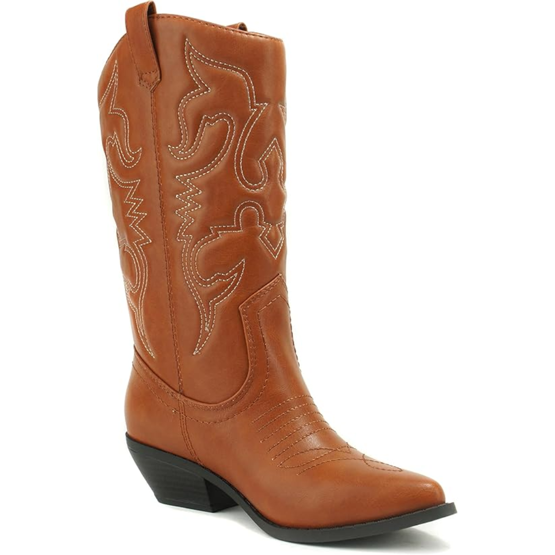 Stylowe kowbojki western z noskiem w szpic - Gracia