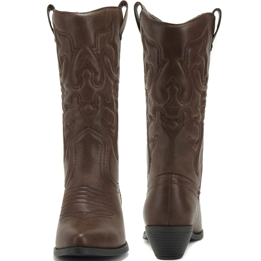 Stylowe kowbojki western z noskiem w szpic - Gracia