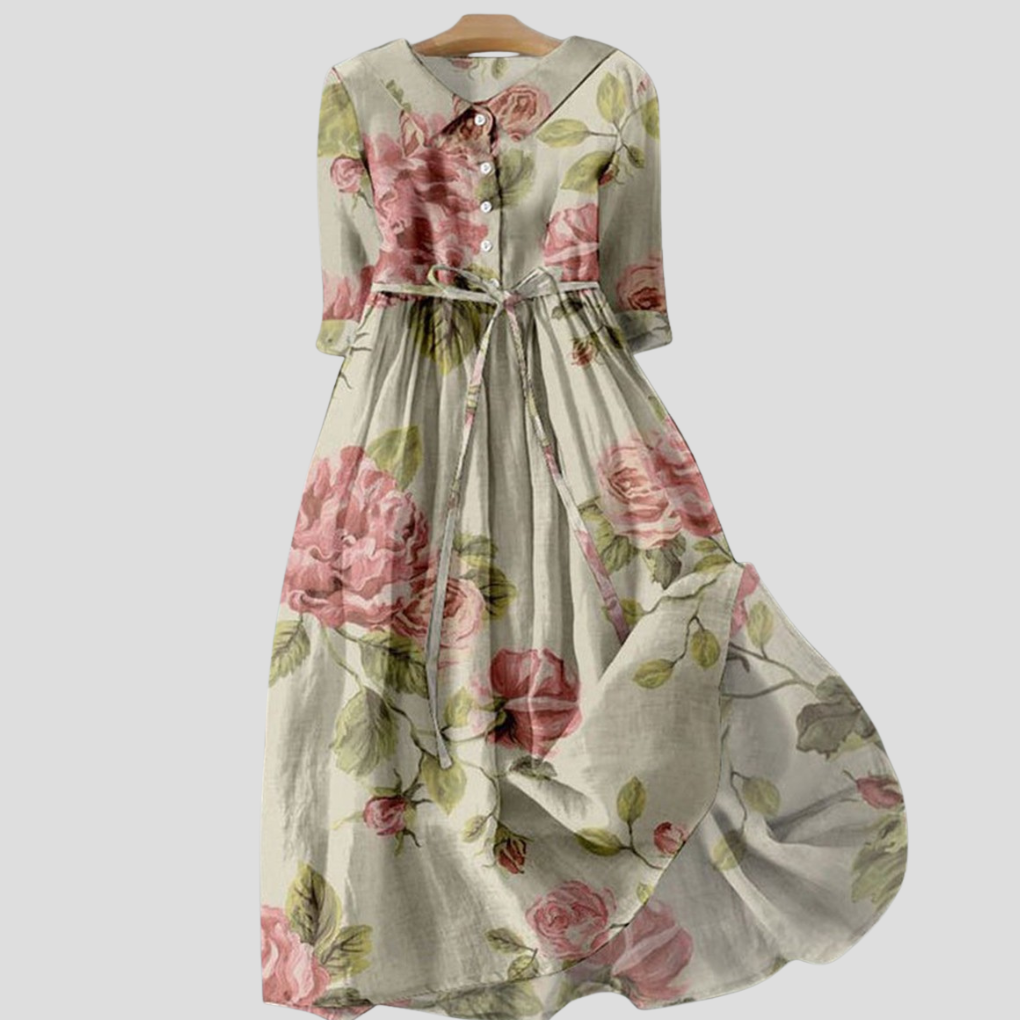 Sukienka z klapami w stylu vintage dla kobiet
