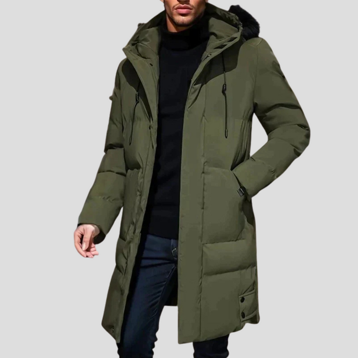 Męska Parka Kurtka – Elegancka Ochrona na Surową Pogodę
