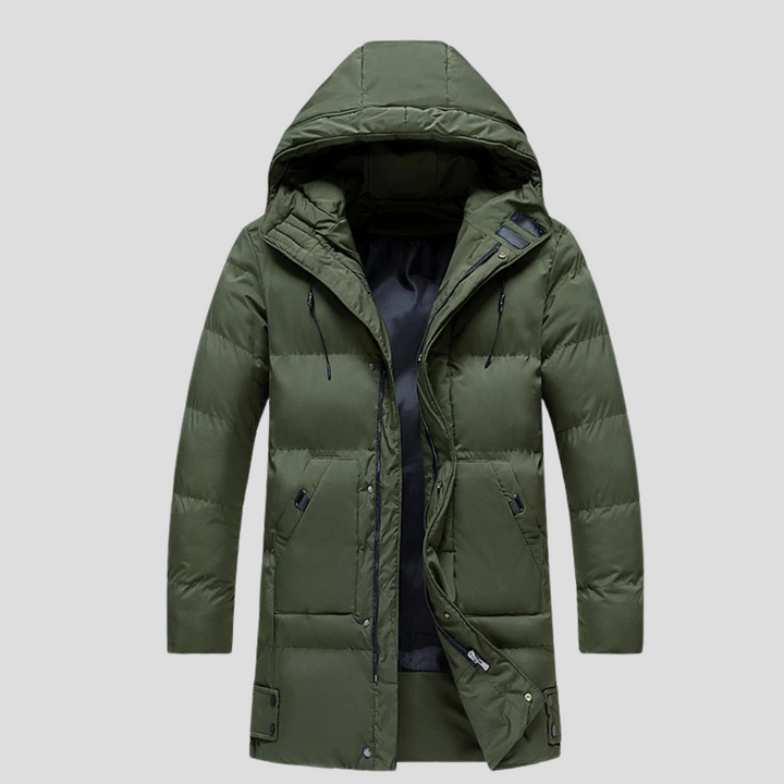 Męska Parka Kurtka – Elegancka Ochrona na Surową Pogodę