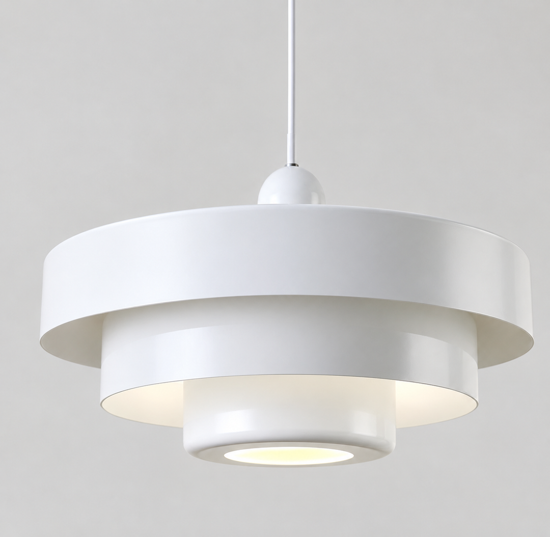 Vanesly Bauhaus Okrągła Trzypoziomowa Lampa Sufitowa Macaron
