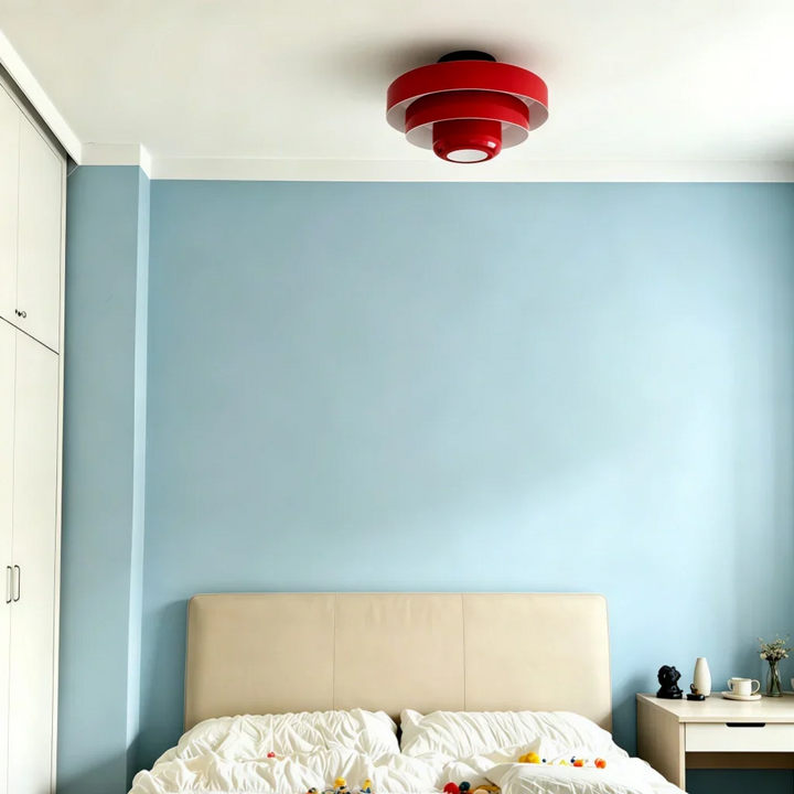 Vanesly Bauhaus Okrągła Trzypoziomowa Lampa Sufitowa Macaron