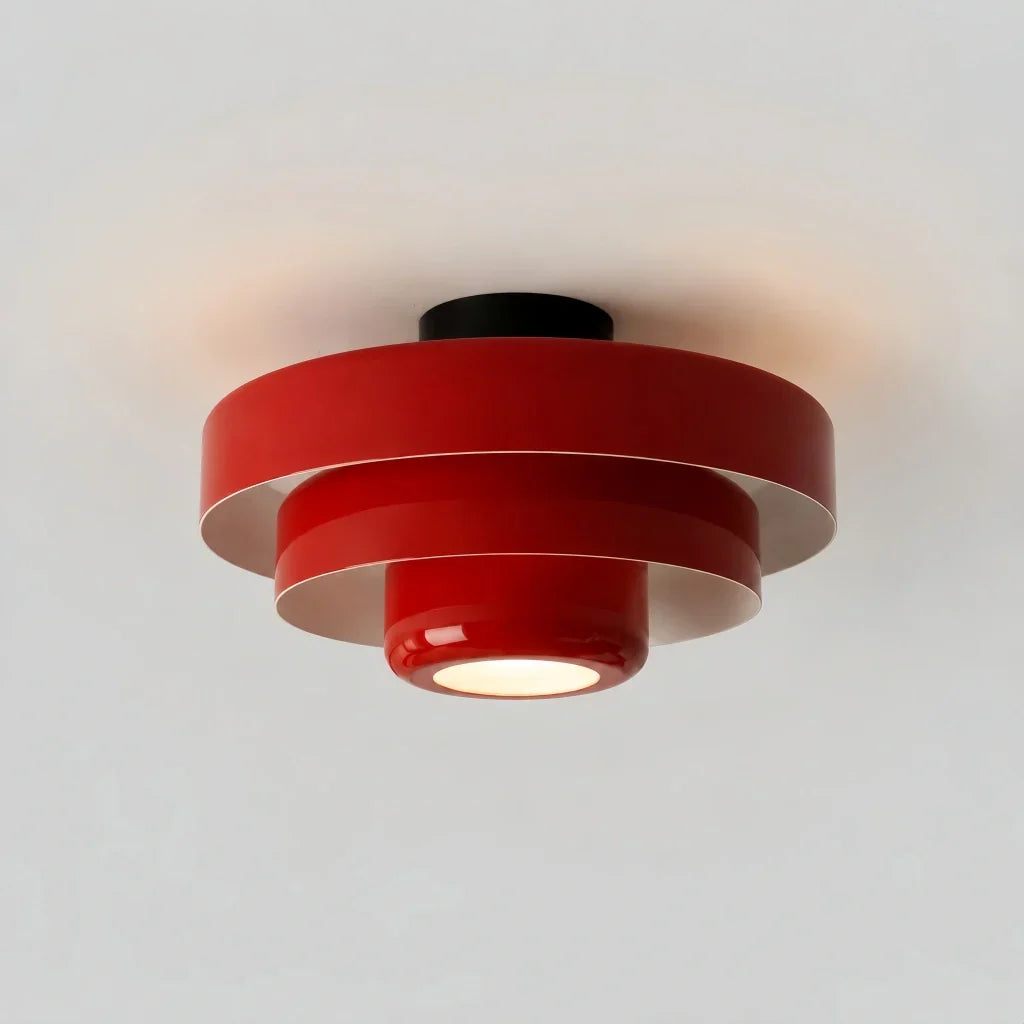 Vanesly Bauhaus Okrągła Trzypoziomowa Lampa Sufitowa Macaron