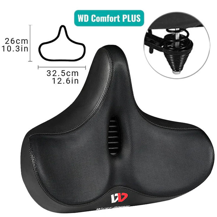 CyclePad Wygodne Siodło Rowerowe z Extra Szerokim Siedzeniem