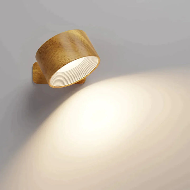 Bezprzewodowa lampa ścienna LED z obrotem 360°, ściemnianiem dotykowym, 3 barwami światła i akumulatorem USB-C