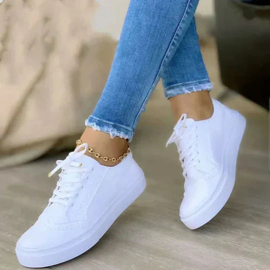 Kobiece Sneakersy na Sznurówki