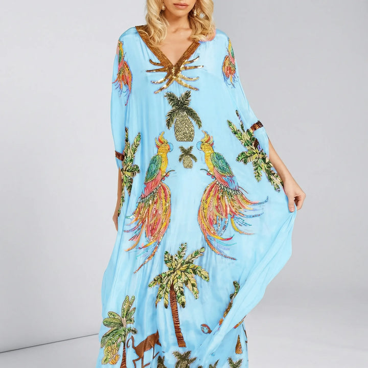 Szeroki kaftan do kostek - Luana