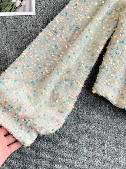 Fleur – Brokatowy Top Jedno-Ramie | Zachwycaj z Elegancją