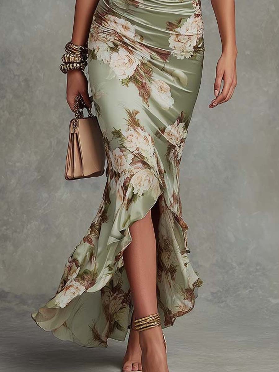 Elisea™ | Elegancka kwiatowa sukienka maxi