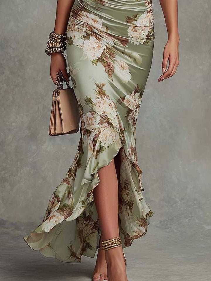 Elisea™ | Elegancka kwiatowa sukienka maxi