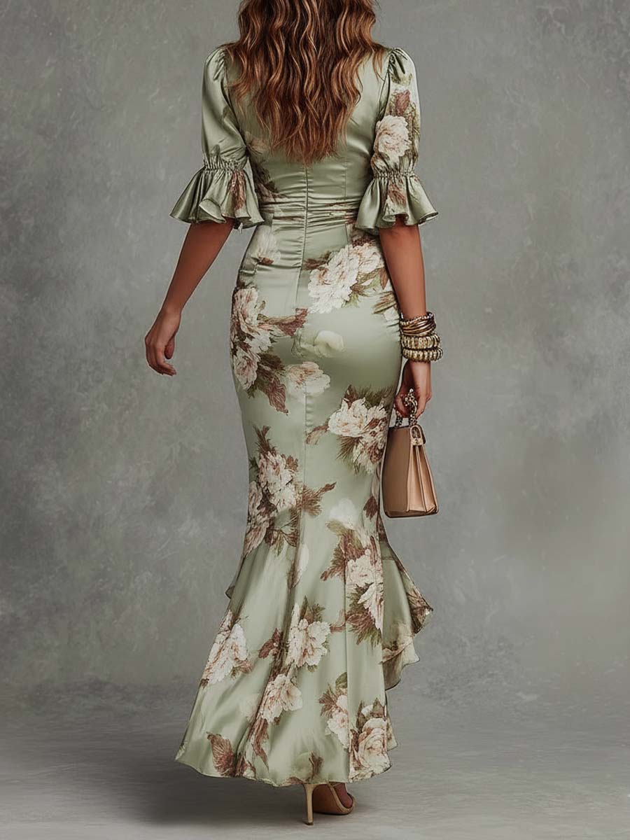 Elisea™ | Elegancka kwiatowa sukienka maxi